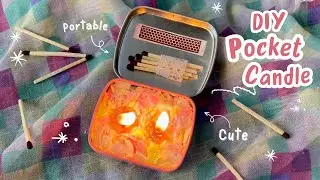 DIY Pocket Candle 💕 Best out of waste #diy #candlecraft #cutecandles #bestoutofwaste #aesthetic