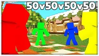 50vs50vs50vs50 Minecraft CLAY SOLDIERS MODDED BATTLEDOME CHALLENGE - Minecraft Mod | JeromeASF