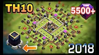 TH10 Trophy Base 2018 | Best CoC Base for TH10 Titan/Legend League 6000+ Post Update | Anti 2 Star