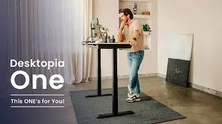 Ergotopia® Desktopia One - This One´s for You! Elektrisch höhenverstellbarer Schreibtisch