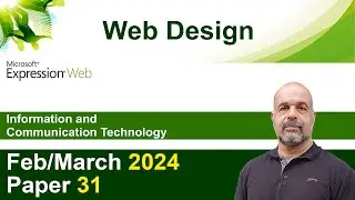 Expression Web, 2024 Feb/March Paper 31 Web Design [IGCSE 0417, 0983 ICT]