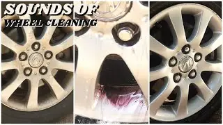 Sounds Of Cleaning A Wheel - ASMR Wheel Cleaning