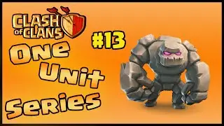 Clash of Clans - 8 Golems Attack! [One Unit Series #13]