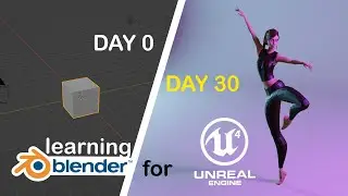 Learning Blender for Unreal Engine - one month progress