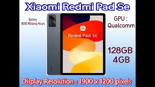 Review Of Xiaomi Redmi Pad Se In Graphite Gray Global With 8000 Mah Battery And Qualcomm Processor