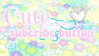Cute Youtube Subscribe Button Green Screen FREE USE