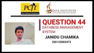 Data Base Task 44 | Create a Database with DDL Query and Explain | 1st Year | Java Institute