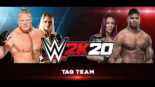 MMA WWE - Lesnar & Holm vs Overeem & Cyborg - Mixed Tag Team Match.