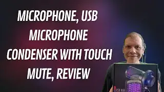 Microphone, USB Microphone  Condenser with Touch Mute, Review