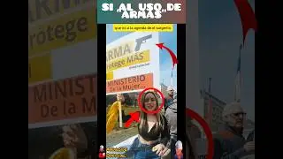 CHILENA PROTESTANDO POR EL APRUEBO, DE EL USO DE ARMAS PARA LA SEGURIDAD CIUDADANA #shorts #chile