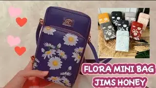 UNBOXING DAN REVIEW TAS FLORA MINI  BAG JIMS HONEY | SHOPPE HAUL TAS HP - TAS JIMS HONEY