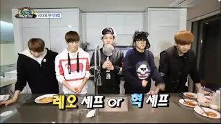 VIXX One fine day(episode-7) hyuk vs leo cookin battle