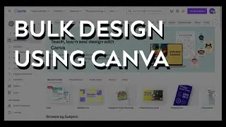 Revealing the Secret to Bulk Editing with Canva! canva tips.