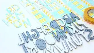 DIY Alphabet Die Cuts from Scratch with Tombow