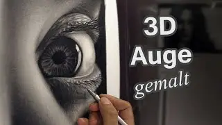 Faszinierendes 3D-Auge gemalt von Stefan Pabst | Ölmalerei