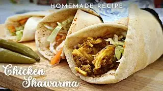 Chicken Shawarma Roll| Homemade Shawarma Recipe Street Style|Famous Shawarma Pickle & Sauces at Home