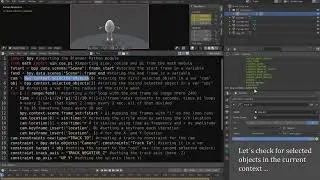 Blender 2.8 - Python API meet & greet - simple turntable cam