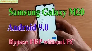 Samsung M20 Frp Bypass 9.0 Without Pc Solution 2019.