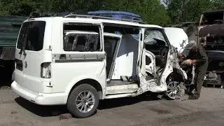 часть 2. РЕМОНТ  Volkswagen T-5 ПОСЛЕ ДТП и НЕДОРОГО, high-quality and inexpensive repair