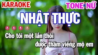 Karaoke Nhật Thực Tone Nữ Nhạc Sống | Karaoke Công Trình
