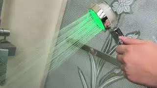 Temperature Sensor Led High Pressure Shower Head Unbox And Review - Does It Work？