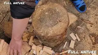 COMMENT FAIRE DU PETIT BOIS POUR ALLUMER UN FEU OU UN BARBECUE