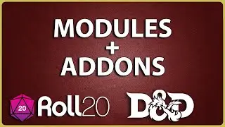 Roll20 Tutorial: Marketplace Modules & Game Addons
