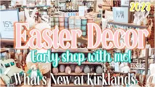 EARLY EASTER 2023 DECOR SHOP WITH ME || KIRKLANDS EARLY EASTER DECORATIONS!