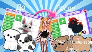 ⭐💫🫏ПРОКАЧКА ИНВЕНТАРЯ🐶АЛИНЫ в АДОПТ МИ🐱(ПРОКАЧАЛА до R???)🙀💬✨💥