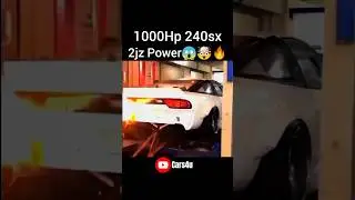 Nissan 240SX on Dyno😱🤯💥#nissan #240sx #2jz #power #1000hp #dyno