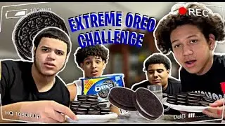 Can 4 People Eat 100 Oreos In 10 Minutes!?😳 |GONE WRONG|