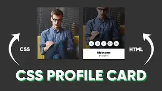 CSS Profile Card using HTML and CSS