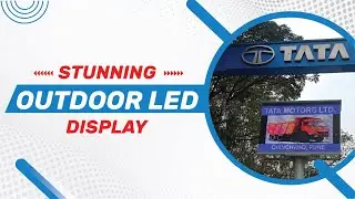 Unipole mounted P6 LED Display Board _MPCB/CPCB LED Display board | Industrial Display Board