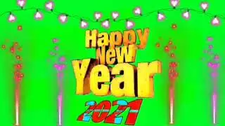 Green Screen Video Effects HD Happy New year 2021 Copyright free green screen video