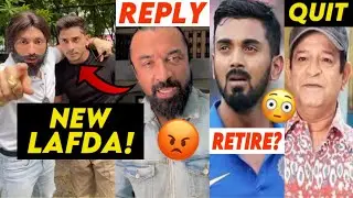 LAFDA! Ajaz Khan ANGRY REPLY to Harsh Beniwal & Purav Jha 🤬, KL Rahul Announces Retirement? TMKOC