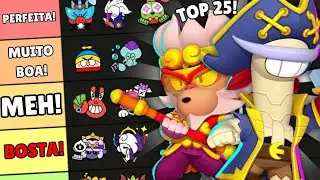RANQUEANDO as 25 MELHORES SKINS de 2024 no BRAWL STARS! TIER LIST DE SKINS!