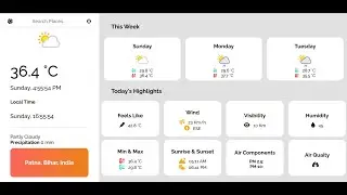 Build Weather App In React.js⚡️ #react #javascript #project #webdevelopment #tutorial #endeavourmonk