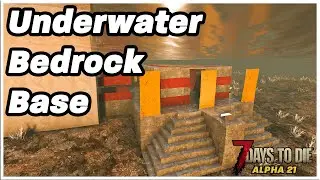 Horde night with an UNDERWATER BEDROCK base! (7 Days to Die: Alpha 21)