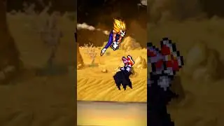 Dark Sonic VS Majin Vegeta! #dbz #spriteanimations
