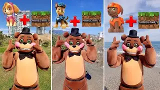 Paw Patrol + Minecraft = Freddy Fazbear Animation