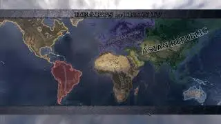 What if EVERY CONTINENT was A NATION? | Hearts of Iron 4 Timelapse 4k