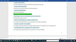INTRODUCTION TO STORES MANAGEMENT AND STOCK CONTROL