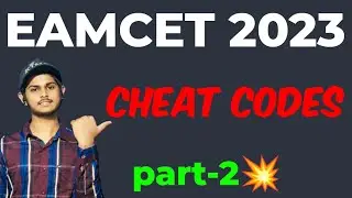 eamcet 2023 cheat codes|eamcet cheat codes|eamcet tips and tricks