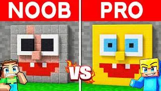 Minecraft NOOB vs PRO: winzige SpongeBob Schwammkopf Bau Challenge ⛏