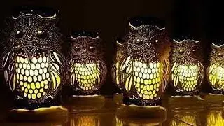 DIY Learn to make a pvc owl shaped lamp