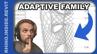 Parametric design with Adaptive Families in Rhino.Inside.Revit (with Scheduling)