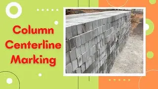 Marking of column position on pcc bed | Civil Site Experience | MDS 
