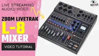 Zoom LiveTrak L-8 Mixer: live streaming di qualità audio e video