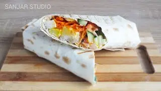 UY SHAROITIDA LAVASH TAYYORLASH USULI - ШАУРМА В ДОМАШНИХ УСЛОВИЯХ С КУРИЦЕЙ