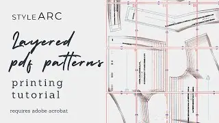 Using Layered PDF Sewing Patterns - Turning layers on and off